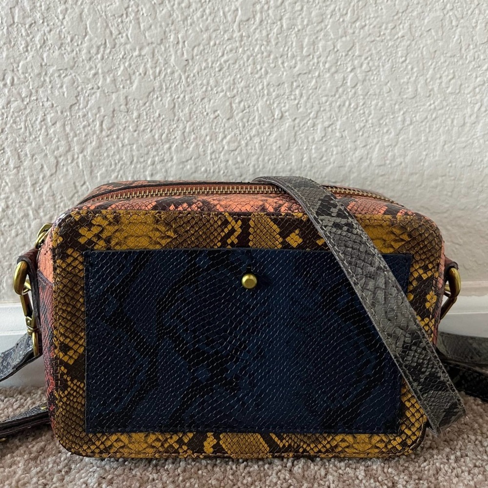 The Transport Camera Bag: Colorblock Snake Embossed Leather
MADEWELL